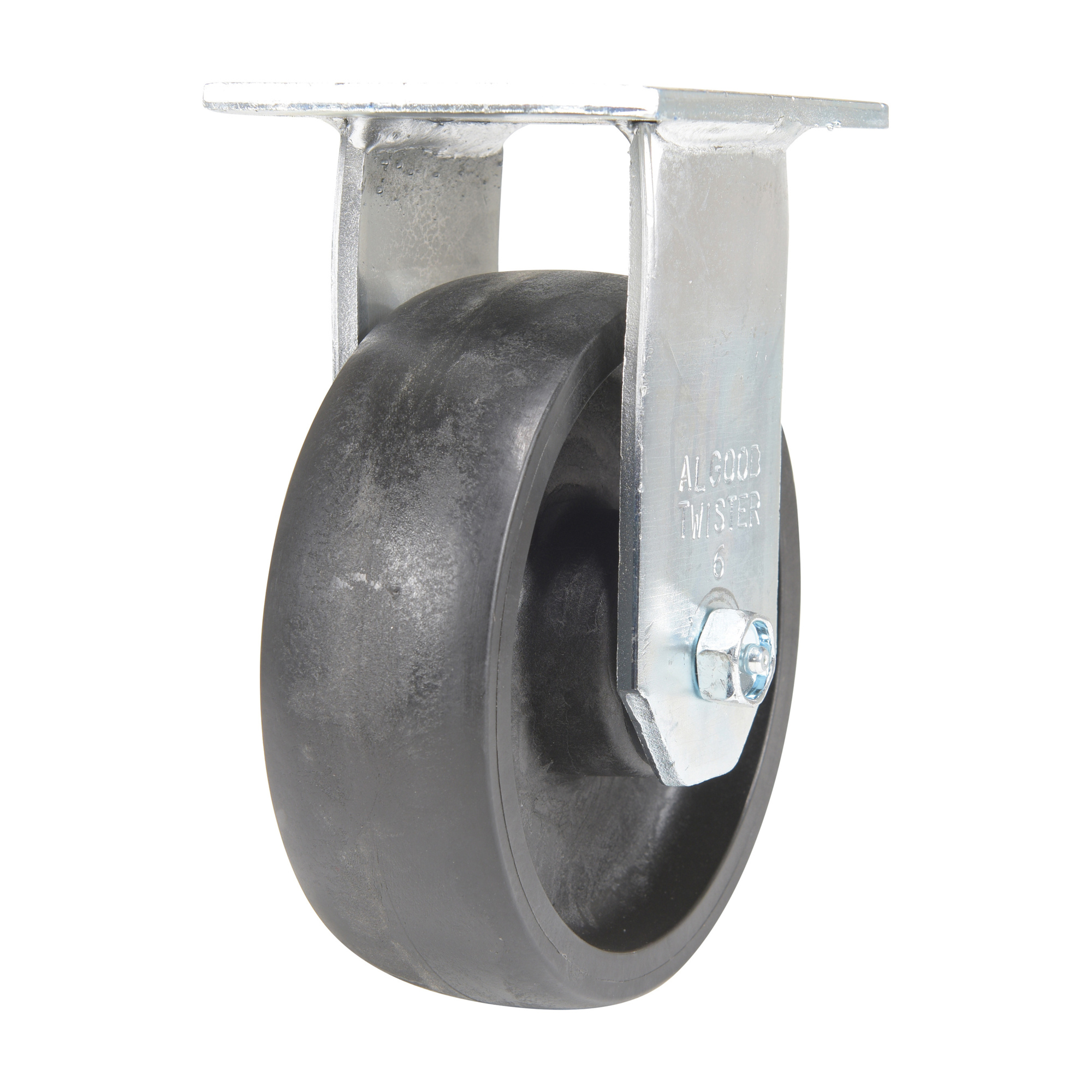 Vestil Heavy-Duty Glass Filled Nylon Rigid Caster - 6in. Wheel Diameter, Non-Marking, Chemical-Resistant, Model# CST-HHD-6X2GFN-R